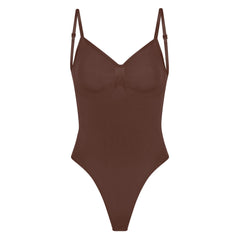 SEAMLESS SCULPT LOW BACK THONG BODYSUIT | COCOA
