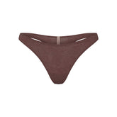 EVERYDAY COTTON THONG | COCOA HEATHER