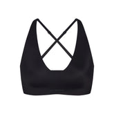 NikeSKIMS SHINE V-NECK BRA | OBSIDIAN