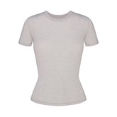 SHEER MODAL LONG T-SHIRT | HEATHER GREY