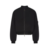 NEOPRENE OUTERWEAR REVERSIBLE BOMBER JACKET | OBSIDIAN
