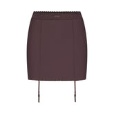 SKIMS BODY MINI GARTER SKIRT | RAISIN