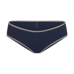 SIGNATURE SWIM HIPSTER BIKINI BOTTOM | NAVY CONTRAST