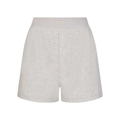 COTTON RIB LOOSE BOXER | LIGHT HEATHER GREY