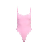 FITS EVERYBODY LACE CAMI BODYSUIT | BUBBLE GUM TONAL