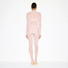 MILKY SHEER TUNIC | ROSE PASTEL SNAKE PRINT