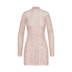 MILKY SHEER TUNIC | ROSE PASTEL SNAKE PRINT