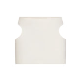 COTTON JERSEY CUT OUT MINI SKIRT | MARBLE