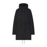 WOVEN COTTON OVERSIZED ANORAK | ONYX