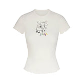 LOGO POINTELLE T-SHIRT | MARBLE HAPPY SHEEP