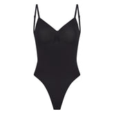 SEAMLESS SCULPT LOW BACK THONG BODYSUIT | ONYX
