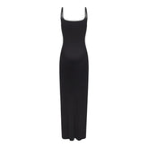 FITS EVERYBODY MATERNITY LONG SLIP DRESS | ONYX