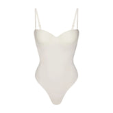 SKIMS BODY UNDERWIRE THONG BODYSUIT | IVORY