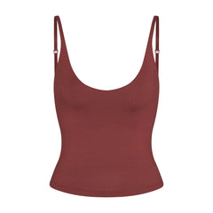 SMOOTH LAYERS SCOOP NECK CAMI | HENNA