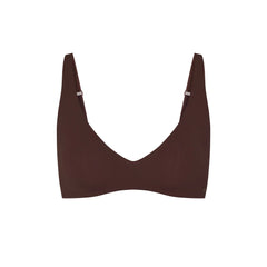 NAKED PLUNGE BRALETTE | COCOA