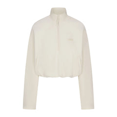 OUTDOOR FLEECE HALF ZIP PULLOVER | ECRU