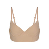 FITS EVERYBODY LOW BACK LONGLINE BRA | CLAY