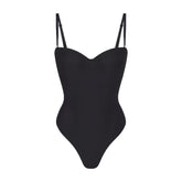 SKIMS BODY UNDERWIRE THONG BODYSUIT | ONYX