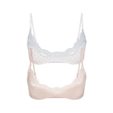 FITS EVERYBODY LACE SCOOP BRALETTE 2-PACK | DUSTY PINK AND PIN DOT