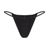 SIGNATURE SWIM STRING BIKINI BOTTOM | ONYX