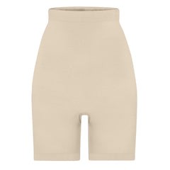 SEAMLESS SCULPT HIGH-WAISTED ABOVE THE KNEE SHORT | SAND