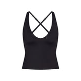 NikeSKIMS SHINE V-NECK TANK | OBSIDIAN