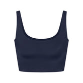 NikeSKIMS SHINE SCOOP NECK BRA TOP | NAVY