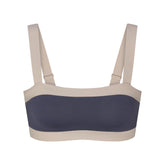 NikeSKIMS MATTE SHINE MIX STRAIGHT NECK BRA | DEEP ROYAL AND STONE