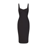 SKIMS BODY MIDI DRESS | ONYX