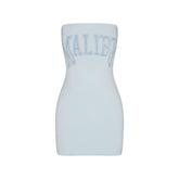 COTTON JERSEY MINI TUBE DRESS | OPAL MALIBU