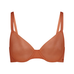 NO SHOW UNLINED DEMI BRA | BRONZE