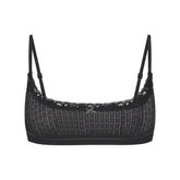 LIGHTWEIGHT COTTON POINTELLE SCOOP BRALETTE | SOOT TONAL