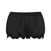 LIGHTWEIGHT SATIN BLOOMER SHORT | OBSIDIAN