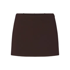 THE ESSENTIAL COLLECTION MINI SKORT | ESPRESSO