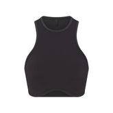 NikeSKIMS RIBBED SEAMLESS RACER FRONT BRA | OBSIDIAN