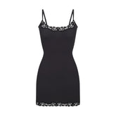 FITS EVERYBODY LACE SLIP DRESS | ONYX