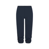 HEAVYWEIGHT CREPE CROPPED JOGGER | NAVY