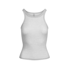SHEER RIB TANK | LIGHT HEATHER GREY
