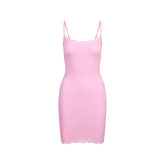 FITS EVERYBODY LACE SLIP DRESS | BUBBLE GUM TONAL