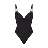 SKIMS ULTIMATE BODY PUSH-UP THONG BODYSUIT | ONYX