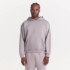 FLEECE LOUNGE MENS RELAXED HOODIE | SHADOW