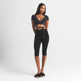 FITS EVERYBODY WRAP SUPER CROPPED T-SHIRT | ONYX