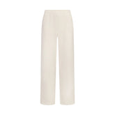 FRENCH TERRY STRAIGHT LEG PANT | ECRU