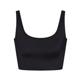 NikeSKIMS SHINE SCOOP NECK BRA TOP | OBSIDIAN