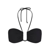 SIGNATURE SWIM HALTER BIKINI TOP | ONYX