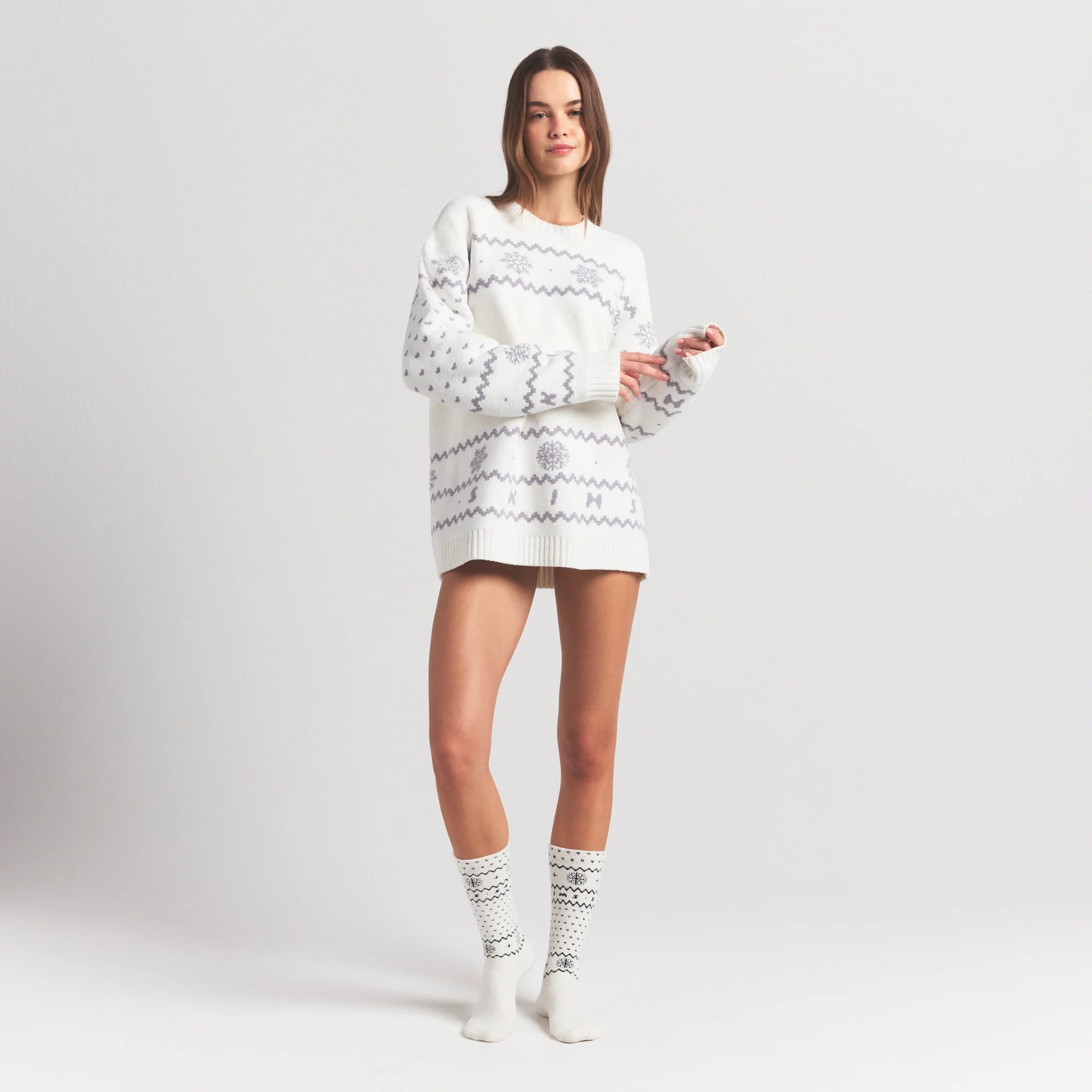 COZY LITE SOCK | MARBLE HEART FAIR ISLE