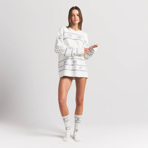 COZY LITE SOCK | MARBLE HEART FAIR ISLE