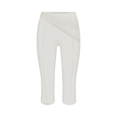 ULTRA FINE MESH DRAPED CAPRI | IVORY