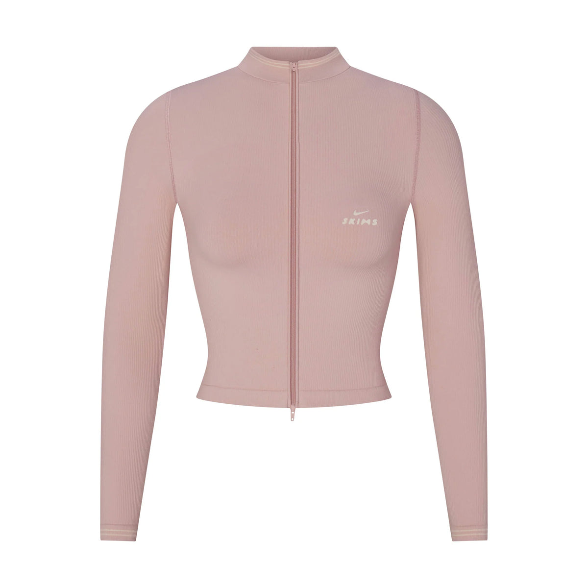 NikeSKIMS RIBBED SEAMLESS ZIP UP CROP JACKET | HIMALAYAN