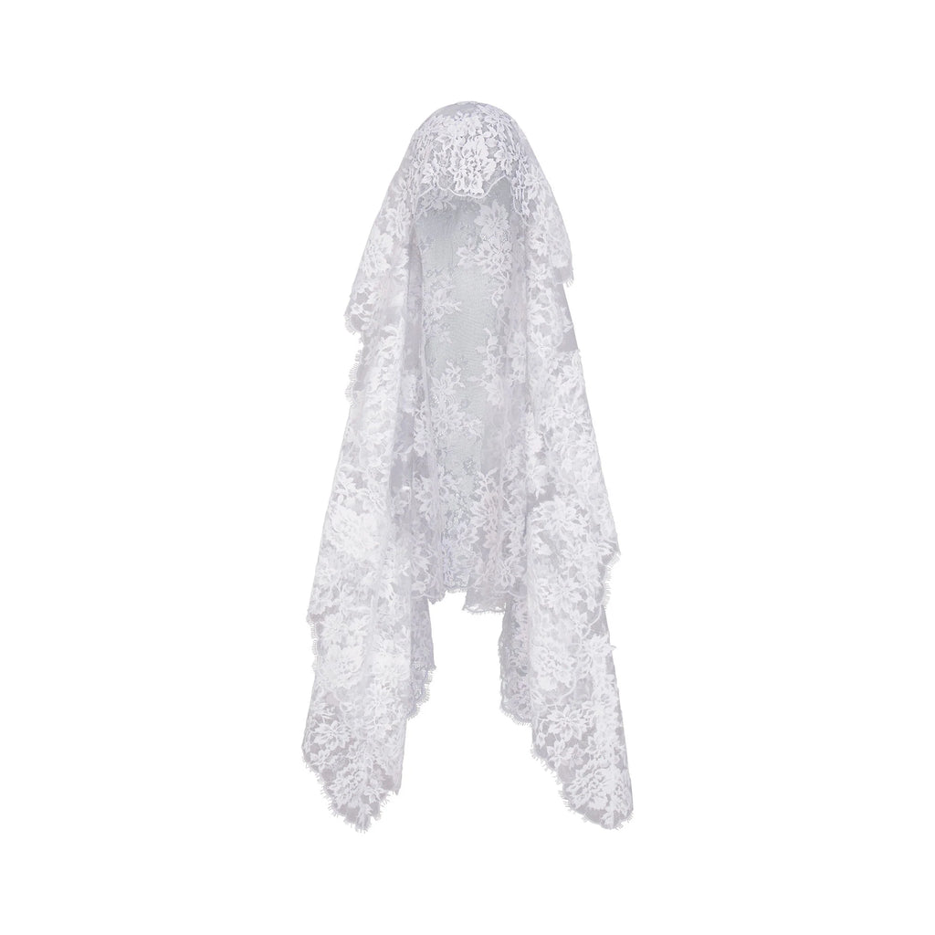 SKIMS LACE VEIL | SNOW